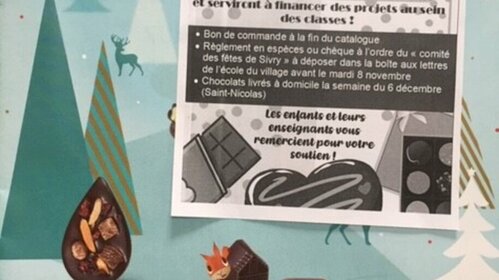 Vente de chocolats au Profit des 3 écoles du RPI