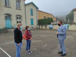 Visite de Samuel HAZARD à l'école de Sivry : le 24/09/2021